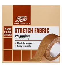 Stretch fabric strapping to correct Swimmer Syndrome 